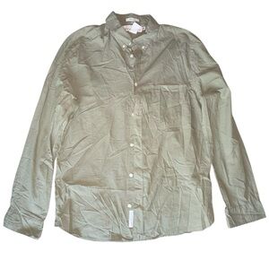 H&M Olive Green Casual Button Down Shirt